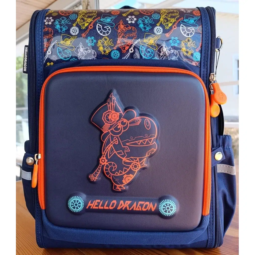 Hello Dragon Okul Çantası Omurga Koruyucu Mavi